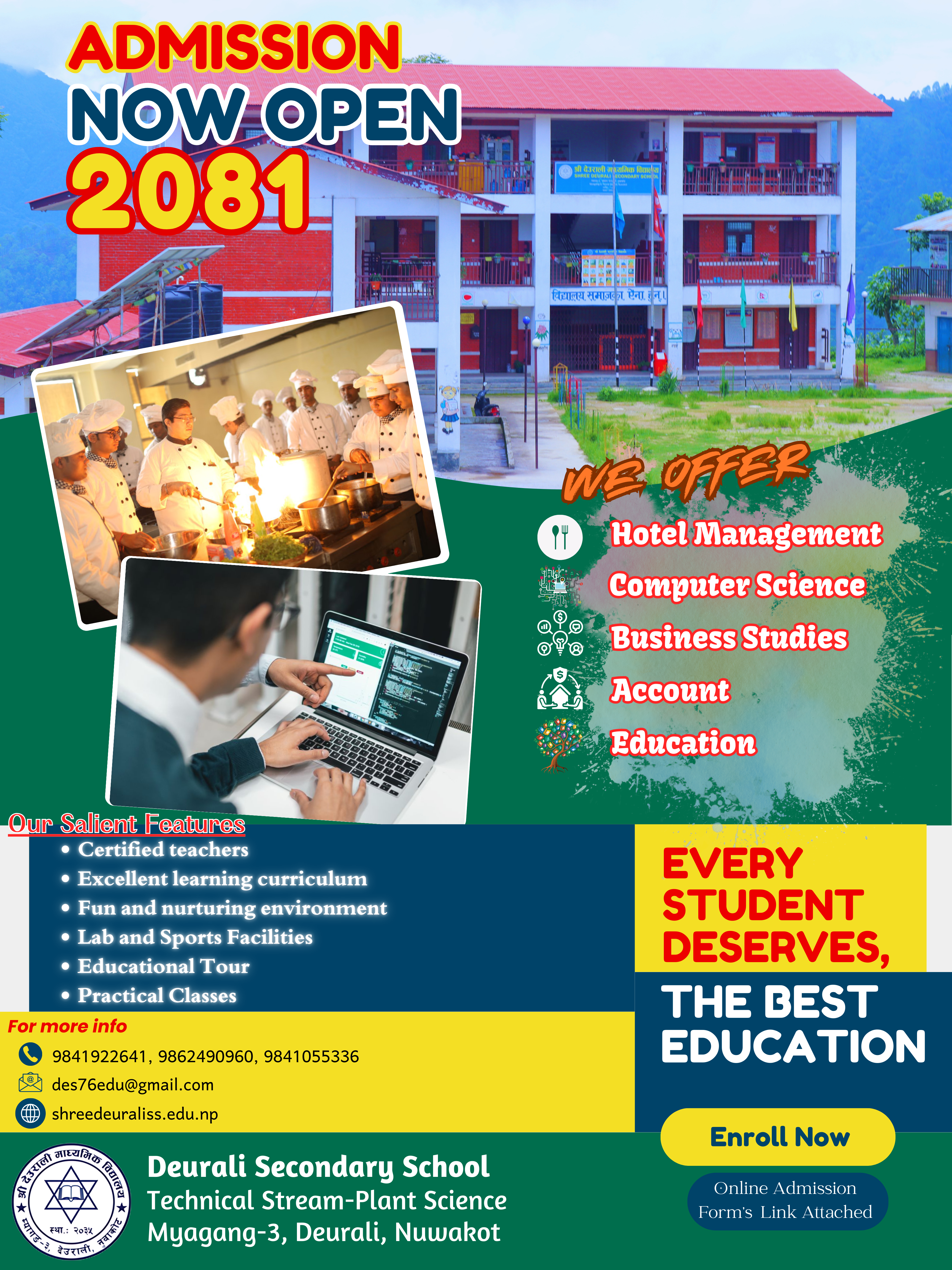 Admission Open in +2